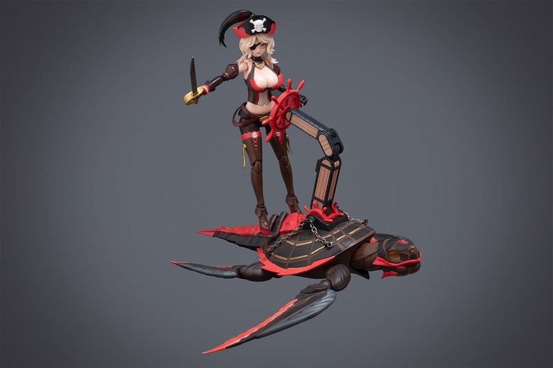 Boarder Model Snap Kit Pirate Captain Queen Anne Model Kit 1/12 JAPAN OFFICIAL