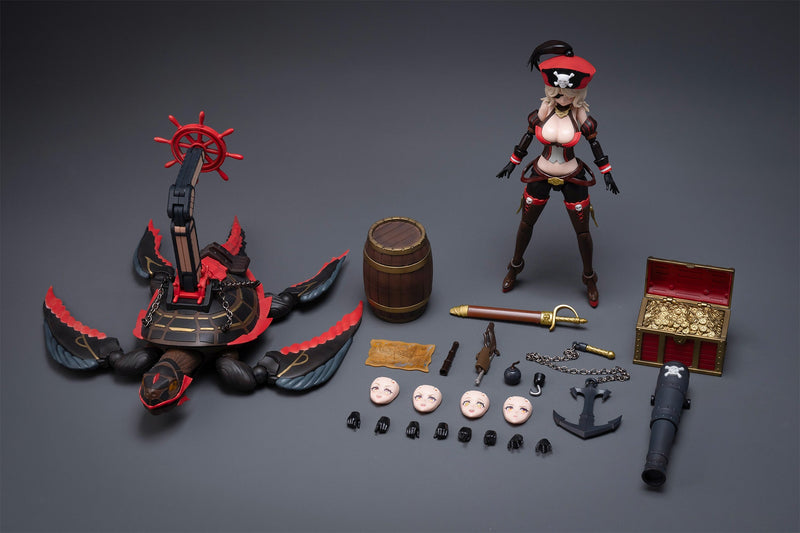 Boarder Model Snap Kit Pirate Captain Queen Anne Model Kit 1/12 JAPAN OFFICIAL