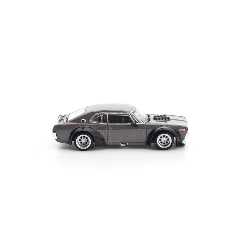 POP RACE Laurel C130 Metallic Grey 1/64 JAPAN OFFIZIELL
