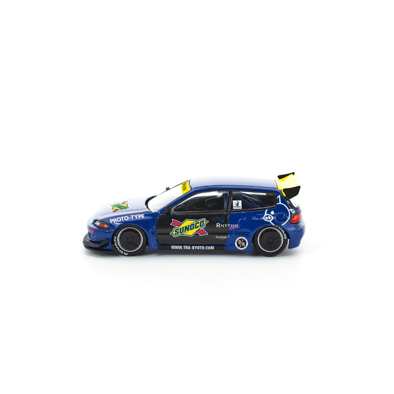 POP RACE Pandem Civic EG6 Blue/Black 1/64 JAPAN OFFICIAL