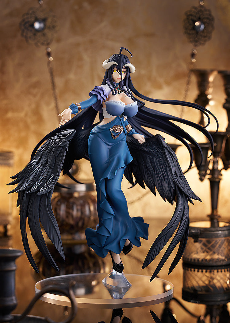 POP UP PARADE SP Overlord Albedo Vestido Preto Jet Ver. Figura JAPÃO OFICIAL