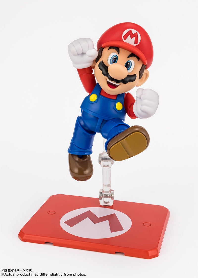 BANDAI S.H.Figuarts Super Mario Mario Action Figure JAPAN OFFICIAL
