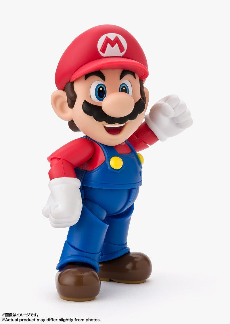 BANDAI S.H.Figuarts Super Mario Mario Action Figure JAPAN OFFICIAL