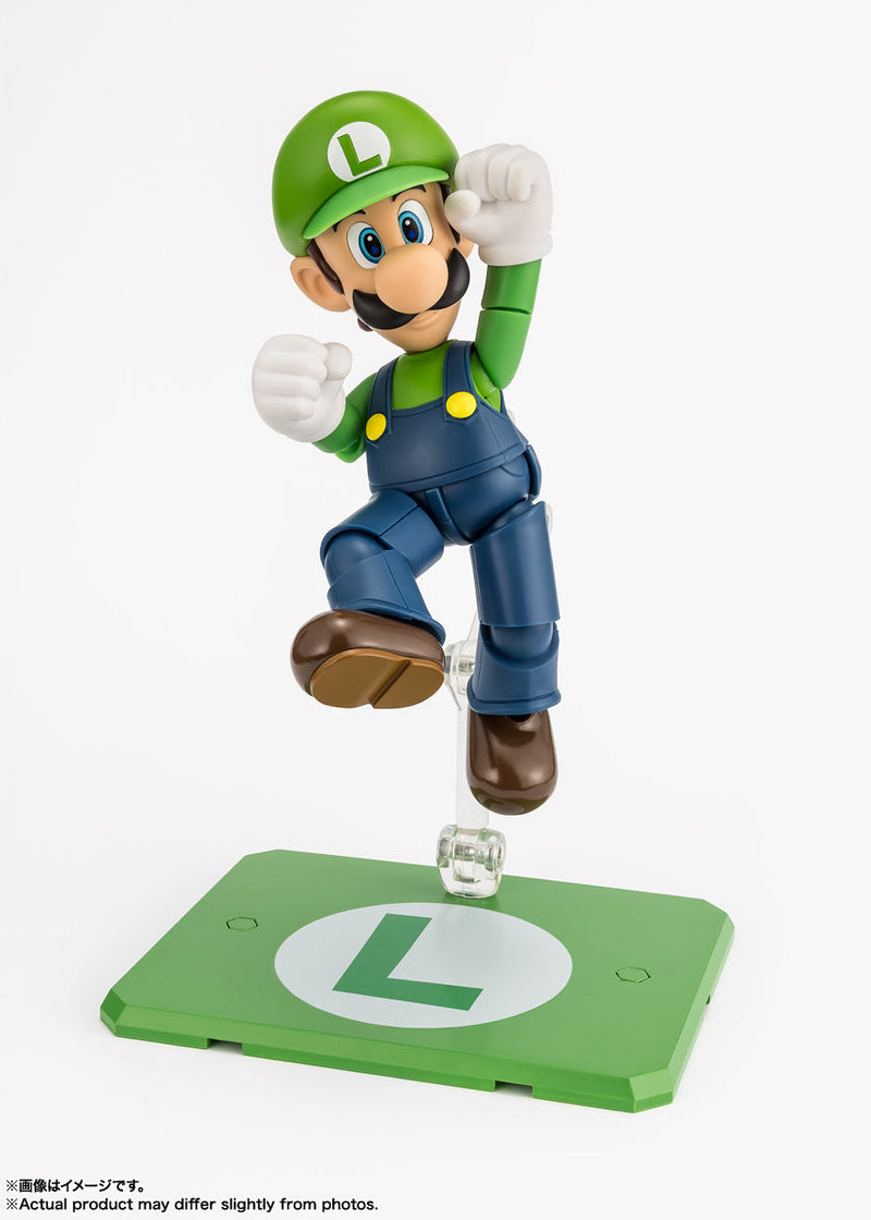 BANDAI S.H.Figuarts Super Mario Luigi Actionfigur JAPAN OFFIZIELL