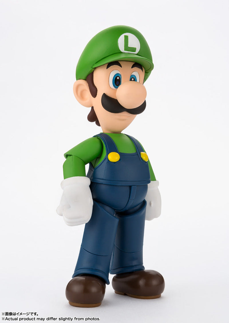 BANDAI S.H.Figuarts Super Mario Luigi Actionfigur JAPAN OFFIZIELL