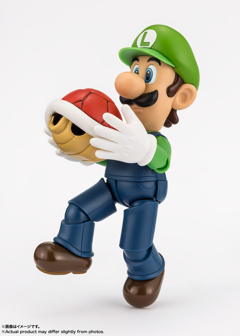 BANDAI S.H.Figuarts Super Mario Luigi Actionfigur JAPAN OFFIZIELL
