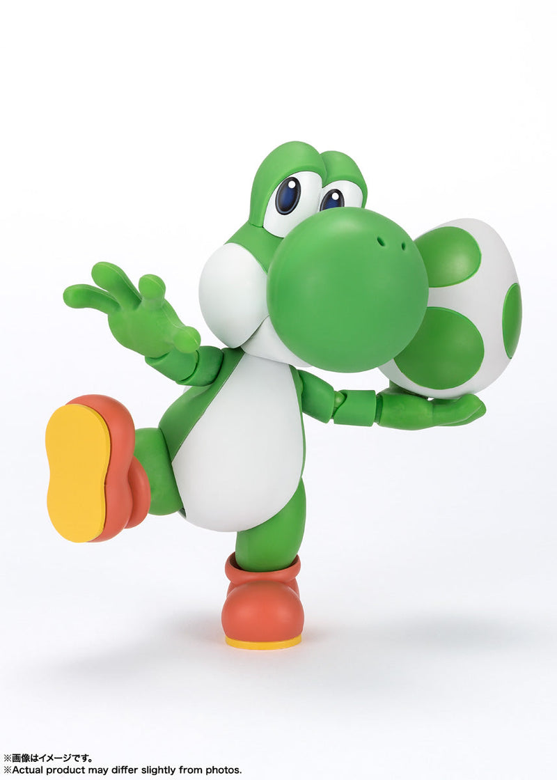 BANDAI S.H.Figuarts Super Mario Yoshi Action Figure JAPAN OFFICIAL