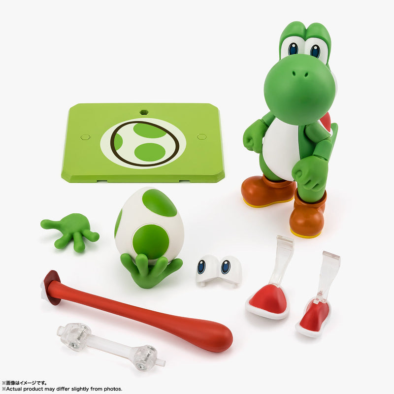 BANDAI S.H.Figuarts Super Mario Yoshi Action Figure JAPAN OFFICIAL