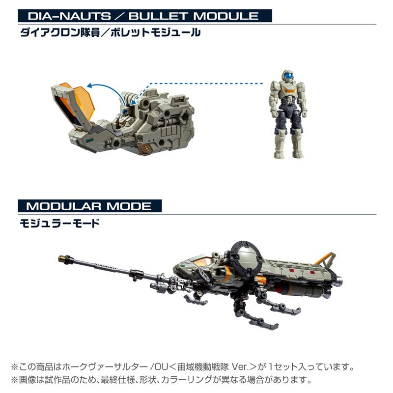 Figura de acción Diaclone Tactical Mover HAWK-VERS-ASSAULTER OU Chuuiki Kidou Ver