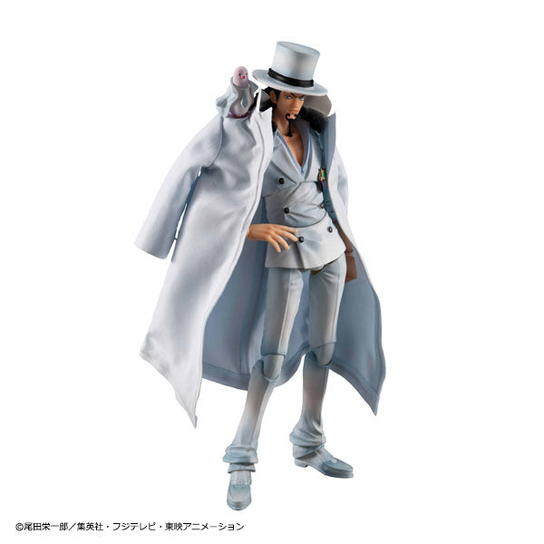 MegaHouse Variable Action Heroes ONE PIECE Rob Lucci Ver.1.5 Action Figure JAPÃO