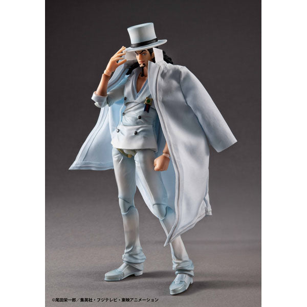 MegaHouse Variable Action Heroes ONE PIECE Rob Lucci Ver.1.5 Action Figure JAPÃO