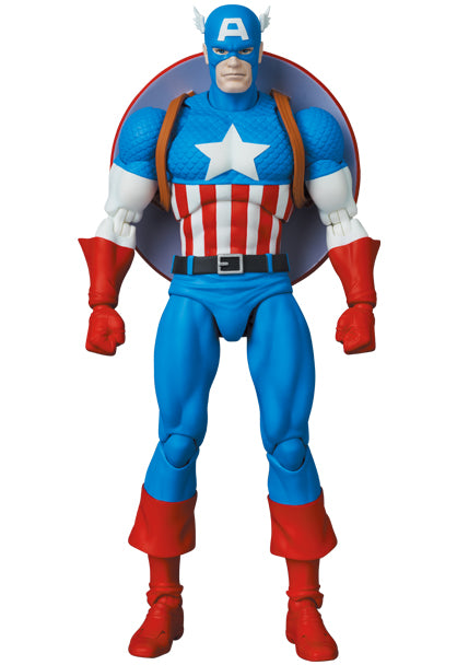 Medicom Toy MAFEX No.217 Captain America COMIC Ver. Actionfigur JAPAN OFFICIAL