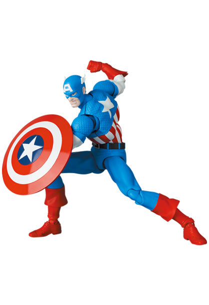 Medicom Toy MAFEX No.217 Captain America COMIC Ver. Actionfigur JAPAN OFFICIAL