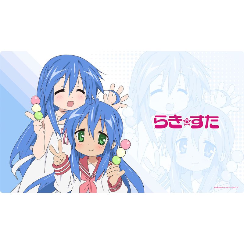 MS Factory Lucky Star Rubber Mat Konata Izumi & Kanata Izumi JAPAN OFFICIAL