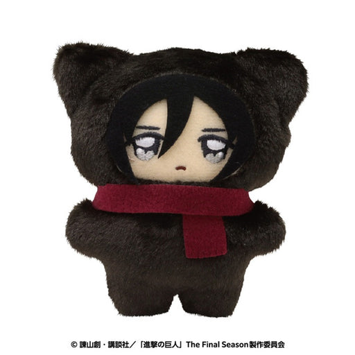 Ensky Chimikemo Mascot Attack on Titan Mikasa Plush Doll JAPAN OFFICIAL