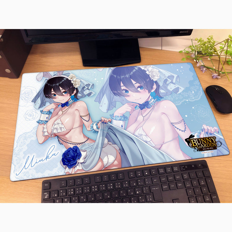 Bunny Garden Miuka Bunny Wedding Swimsuit New Illustration Rubber Mat JAPAN