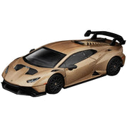 POP RACE Lamborghini Huracan STO Matte Gold 1/64 JAPAN OFFICIAL