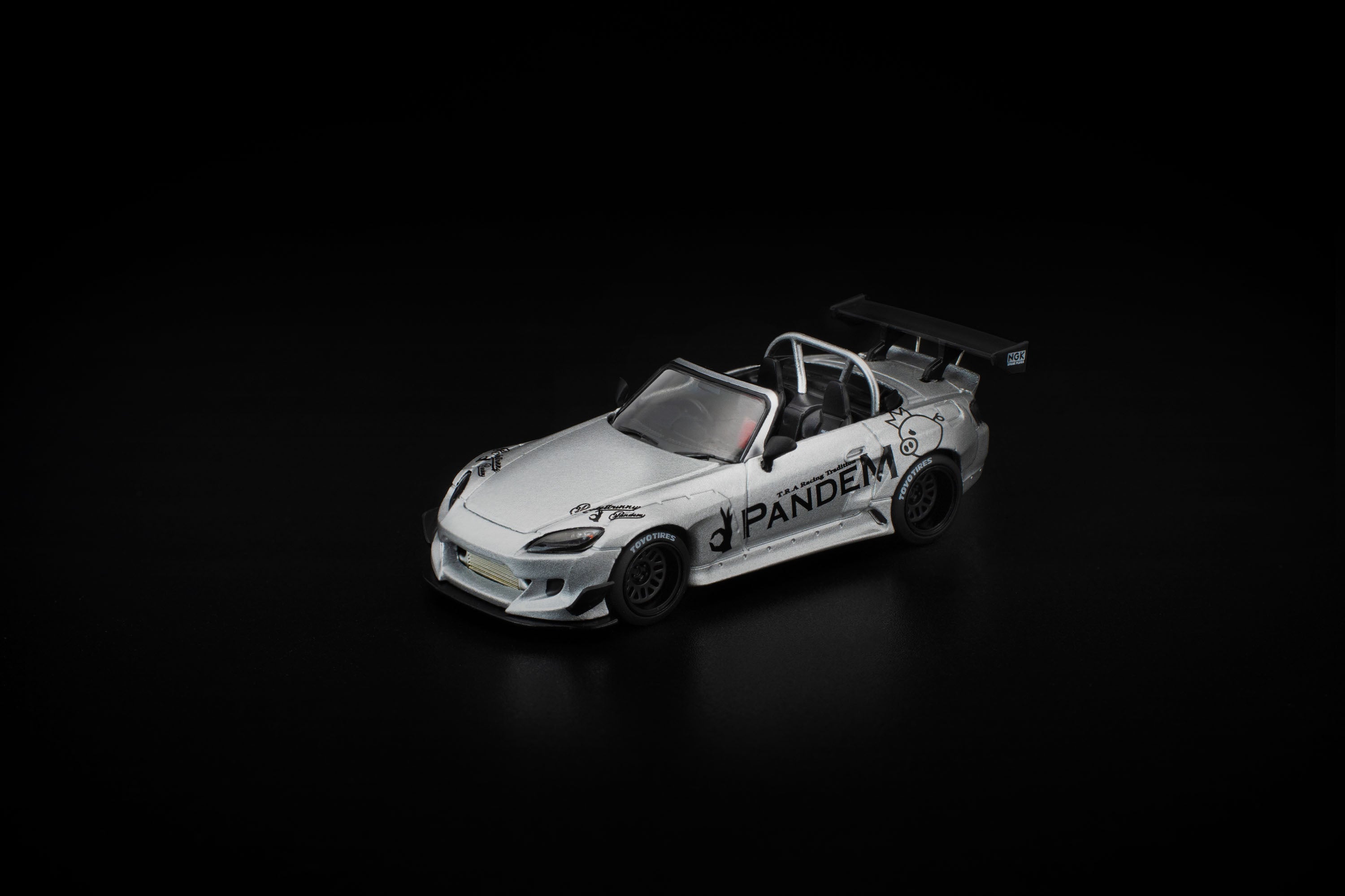 POP RACE PANDEM S2000 Silver 1/64 JAPAN OFFICIAL — ToysOneJapan