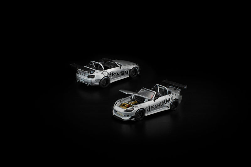 POP RACE PANDEM S2000 Silver 1/64 JAPAN OFFICIAL