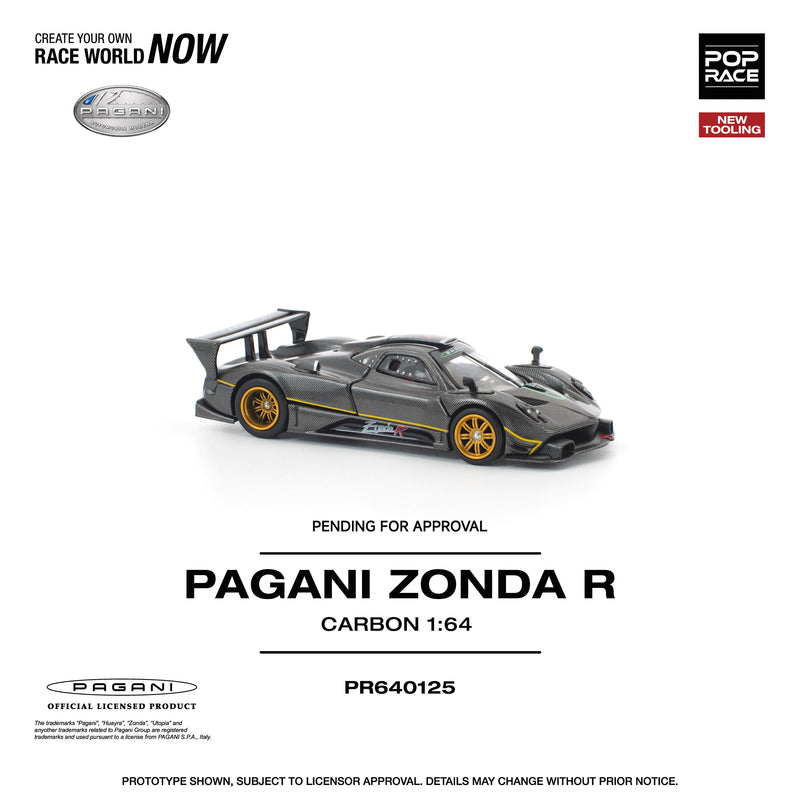 POP RACE Pagani Zonda R 1/64 JAPAN OFFICIAL