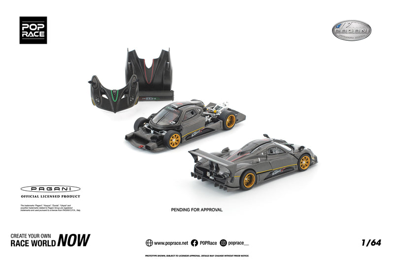 POP RACE Pagani Zonda R 1/64 JAPAN OFFICIAL