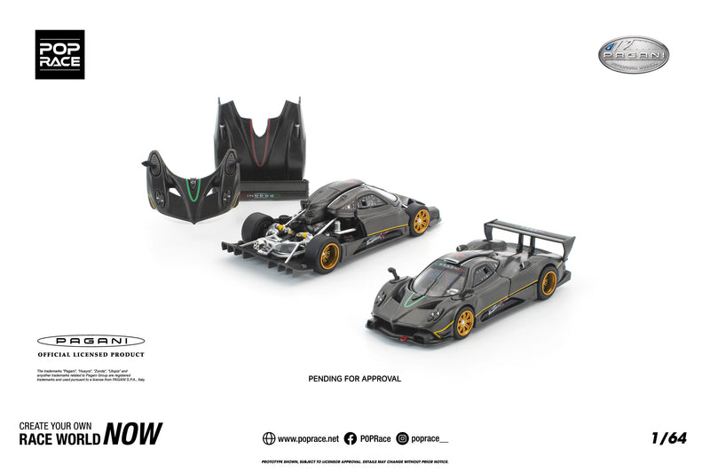 POP RACE Pagani Zonda R 1/64 JAPAN OFFICIAL