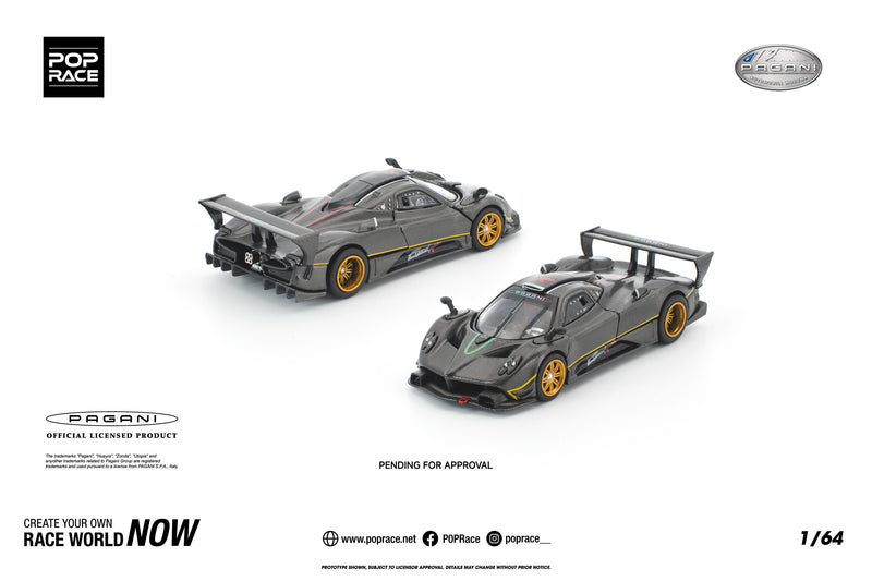 POP RACE Pagani Zonda R 1/64 JAPAN OFFICIAL