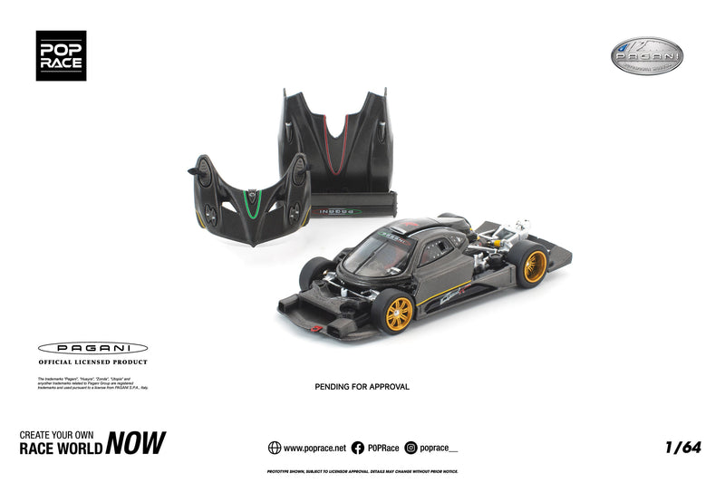 POP RACE Pagani Zonda R 1/64 JAPAN OFFICIAL