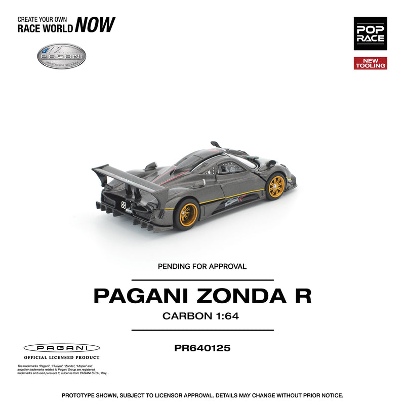 POP RACE Pagani Zonda R 1/64 JAPAN OFFICIAL