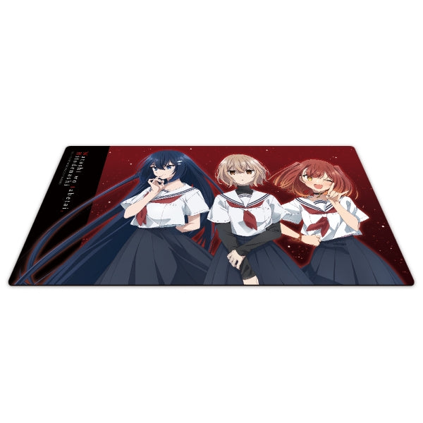 This Monster Wants to Eat Me Character Rubber Mat Hinako & Shiori & Miko JAPAN