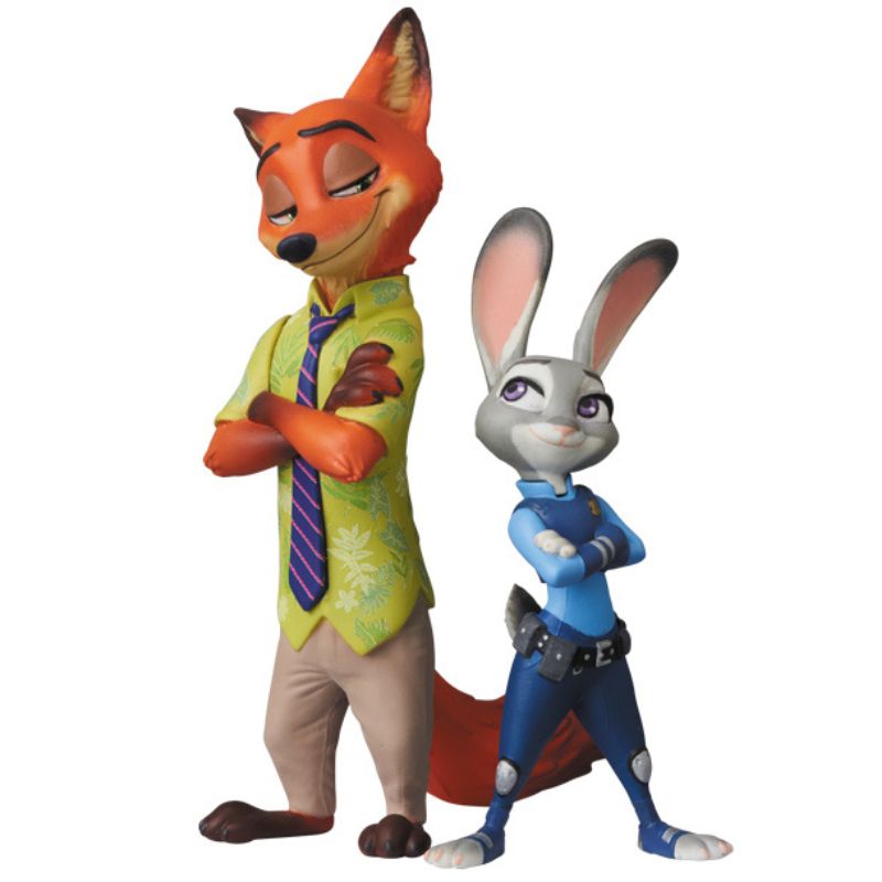 Medicom Toy UDF Disney Series 7 Judy Hopps & Nick Wilde Renewal Ver. Figure