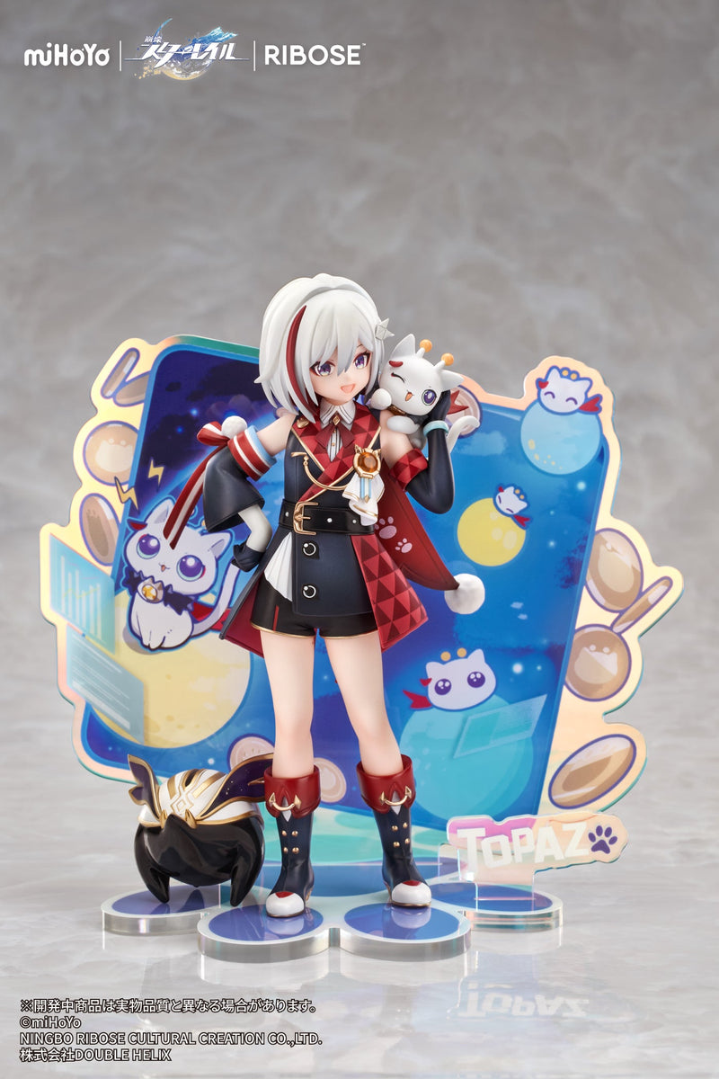 RISE UP+ Honkai Star Rail Chibineko Series Topaz & Numby Ver. Figure JAPAN