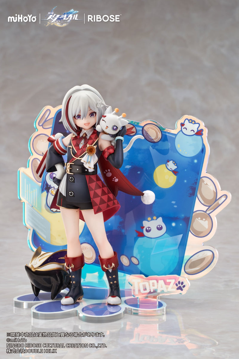 RISE UP+ Honkai Star Rail Chibineko Series Topaz & Numby Ver. Figure JAPAN