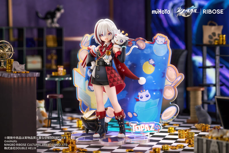 RISE UP+ Honkai Star Rail Chibineko Series Topaz & Numby Ver. Figure JAPAN