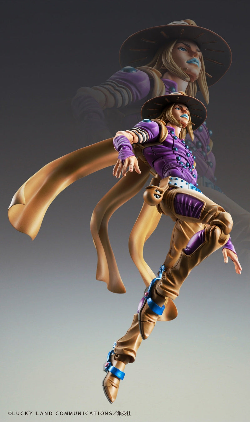 Super Action Statue JoJo's Part.VII Steel Ball Run Gyro Zeppeli Ver1.5 Figure