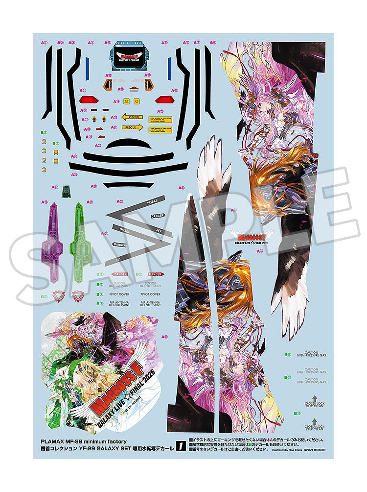 PLAMAX MF-98 minimum factory Nose Collection YF-29 GALAXY SET 1/20 Model Kit