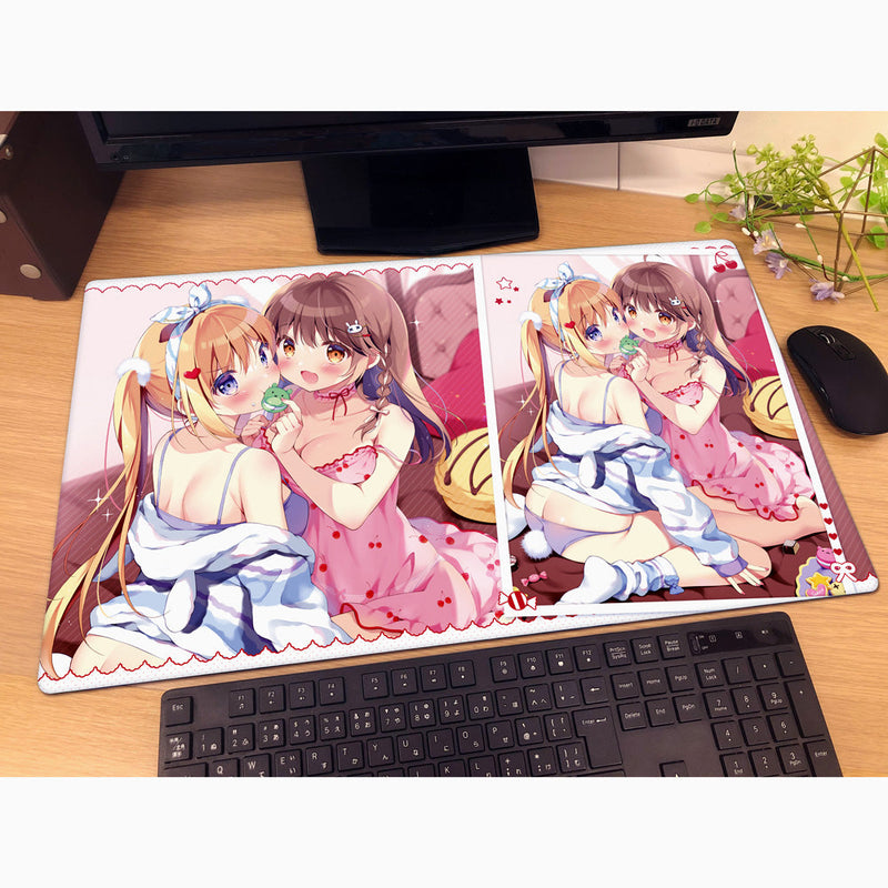 Curtain Damashii Pan Haruka & Cocoa Rubber Mat JAPAN OFFICIAL