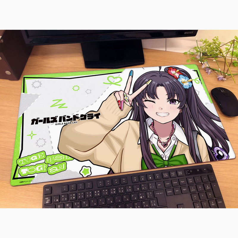 Girls Band Cry Subaru Awa Heisei Gyaru New Illustration Rubber Mat JAPAN