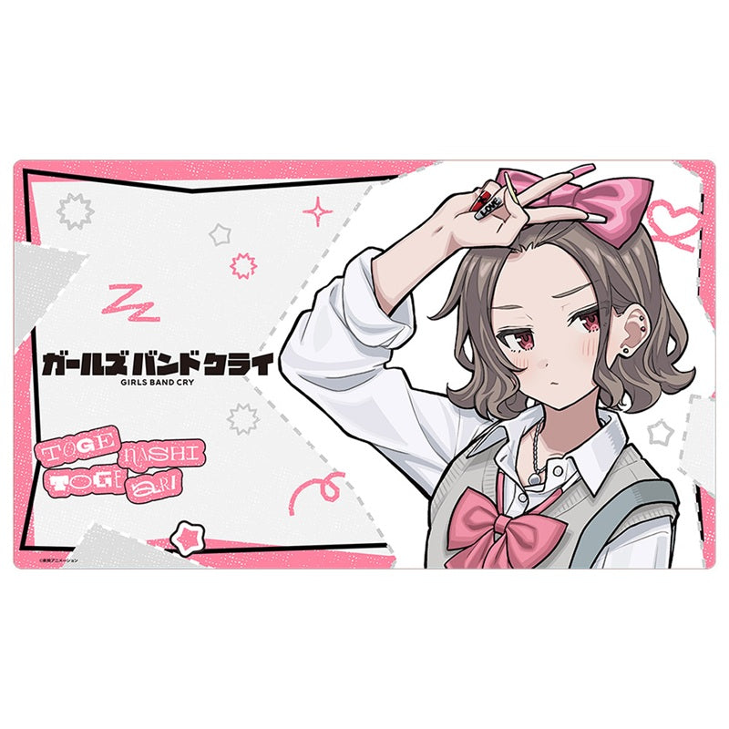 Girls Band Cry Tomo Ebizuka Heisei Gyaru New Illustration Rubber Mat JAPAN