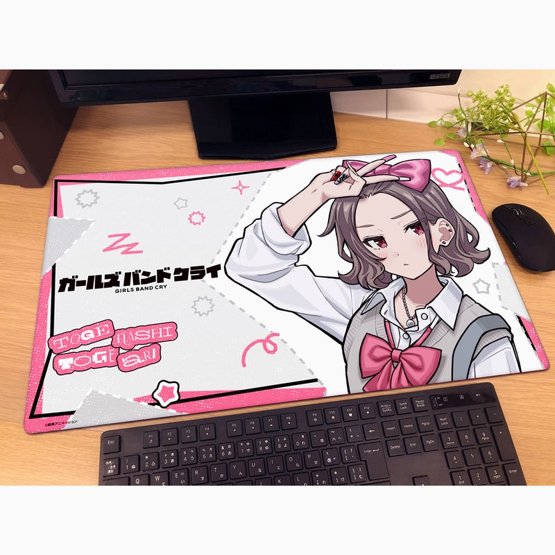 Girls Band Cry Tomo Ebizuka Heisei Gyaru New Illustration Rubber Mat JAPAN