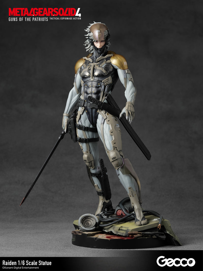 metal gear guns of the patriots Gecco METAL GEAR SOLID 4 GUNS OF THE PATRIOTS Raiden 1/6 Figure JAPAN — ToysOneJapan