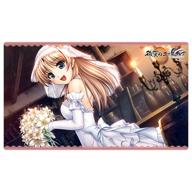 Key-th Aiyoku no Eustia Fione Silvaria Wedding Dress Rubber Mat JAPAN OFFICIAL