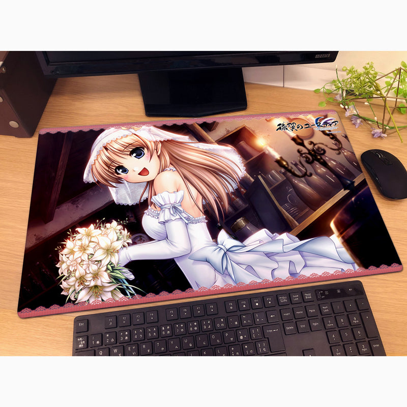 Key-th Aiyoku no Eustia Fione Silvaria Wedding Dress Rubber Mat JAPAN OFFICIAL