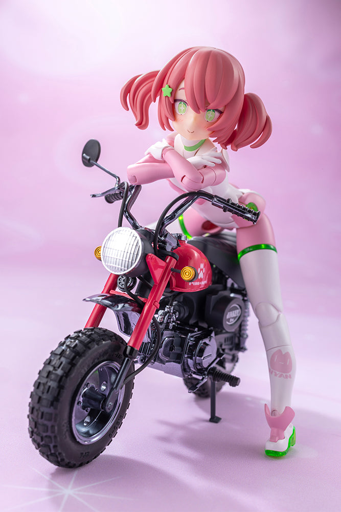 Kotobukiya Megami Device Puni Mofu Racing Mao with Honda Z50J-1 Monkey Model Kit