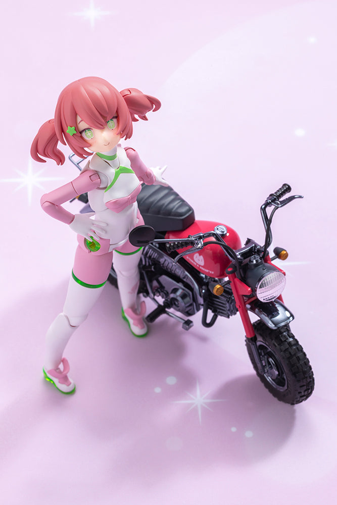 Kotobukiya Megami Device Puni Mofu Racing Mao with Honda Z50J-1 Monkey Model Kit