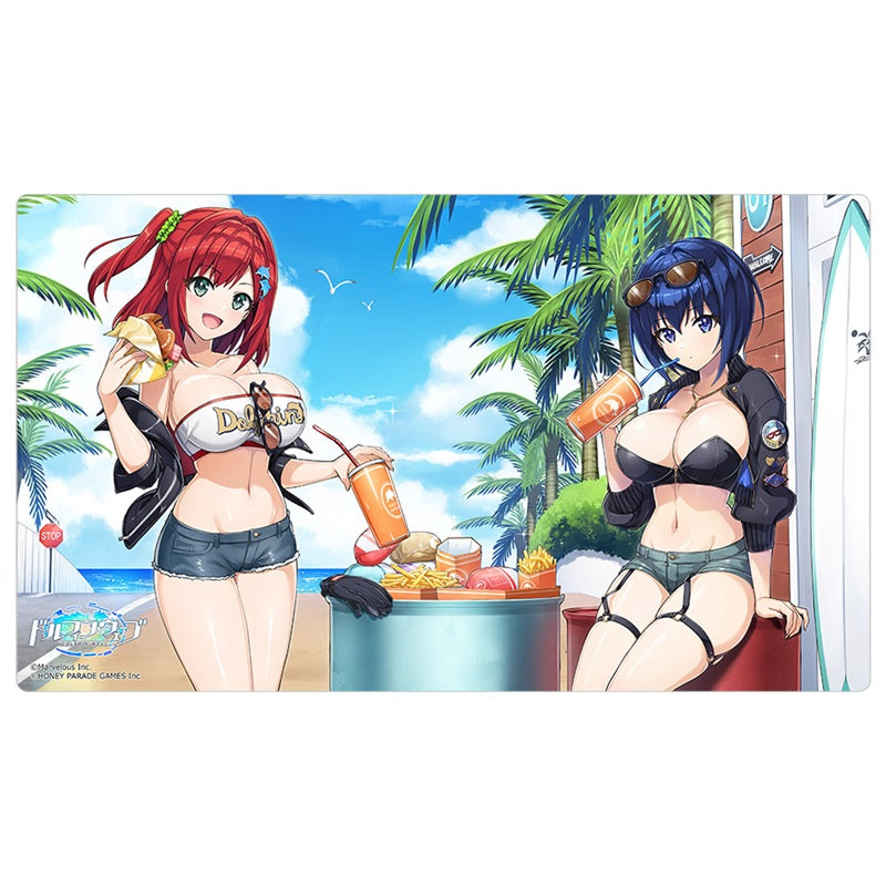 Dolphin Wave Iruka Sakimiya & Michiru Tojo Coast Riding Rubber Mat JAPAN