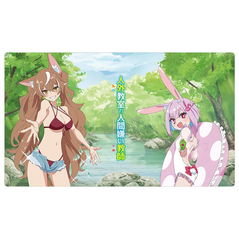 Jingai Kyoushitsu no Ningengirai Kyoushi Isaki Ohgami & Sui Usami Rubber Mat