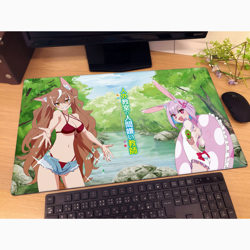 Jingai Kyoushitsu no Ningengirai Kyoushi Isaki Ohgami & Sui Usami Rubber Mat
