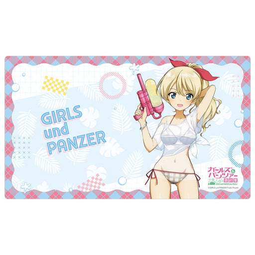 Girls und Panzer das Finale Darjeeling Water Gun Tan Ver. Rubber Mat JAPAN