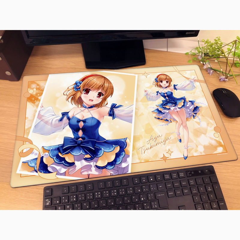 Curtain Damashii Key25th Ayu Tsukimiya Rubber Mat JAPAN OFFICIAL